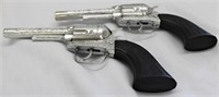 2 BLACK HANDLE PONY BOY CAP GUNS*TOY