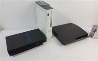 Consoles pour pièces; PS2, PS3, Xbox