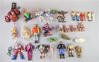 Grouping of 70's and 80's Action Figures and Toys