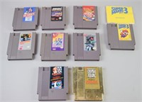 Grouping of Nintendo NES Games Game Paks