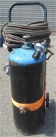 Full Acetylene tank with hose, gauge and carb
