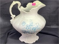 Pretty pitcher with blue flowers