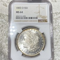 1883-O Morgan Silver Dollar NGC - MS64