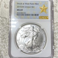 2015-W Silver Eagle NGC - MS69