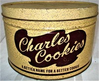 Charles Cookies Vintage Tin