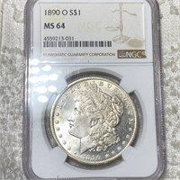 1890-O Morgan Silver Dollar NGC - MS64