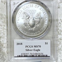 2018 Silver Eagle PCGS - MS70