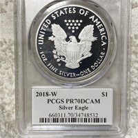 2018-W Silver Eagle PCGS - PR 70 DCAM