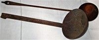 Lot of 2 Cast Iron Ladles