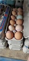 3 Doz Mixed Eating Eggs - Mostly Brown