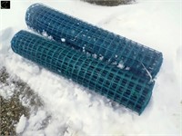 2 Small Rolls Of 39" Plastic Fencing