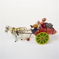 Marx Tin Litho Wind-Up Hee Haw Cart