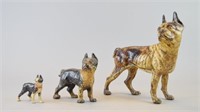 Grouping of Cast Iron Boston Terriers