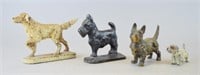 Grouping of Cast Iron Dogs