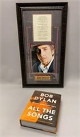 Bob Dylan Book & Autographed Photo Print