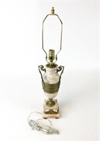 Marble Urn Lamp With Bronze Mounts