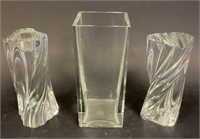 3 Piece Baccarat Crystal Grouping