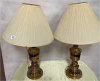 42 - PAIR OF MATCHING TABLE LAMPS W/SHADES