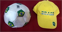 Brasil Soccer Ball & Ball Cap