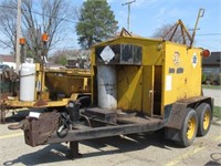 Poweray asphalt hotbox trailer Model:4TCR 1987.