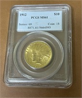 1912 10.00  GOLD PIECE