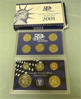 2001  UNITED STATES MINT PROOF SET