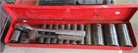 (13) assorted deep well sockets and 2