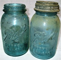 Lot of 2 Ball Perfect Mason Quart Jars