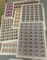 LARGER NOS SHEETS OF STAMPS