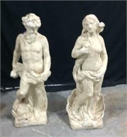 Male & Female Concrete Statues K11A