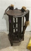 Tribal Side Table / CD Stand K11C