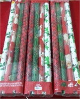 Christmas Wrap Lot of 12 Rolls (3x4)