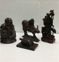 Four Pieces of  Carved Asian Figures K14C
