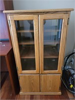 Solid Wood Office Cabinet on Wheels