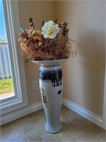 Vase with Dried Flower Arrangement