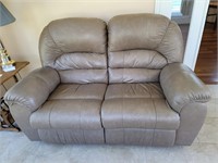 Leather Like Two Seater Recliner