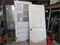 3 OLD HOUSE DOORS W/ WHITE PAINT