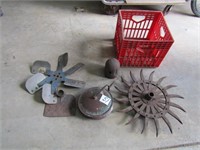 ROTARY HOE WHEEL, METAL CAR FAN, ROWLINE