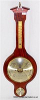 Vintage H.Samuel Mahogany Aneroid Barometer