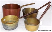 Antique Copper and Brass Cooking Pots