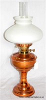 Antique Eltex Copper Twin Burner Duplex Oil Lamp