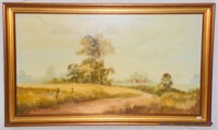 Ronald Horswell Painting English Country Landscape