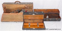 Vintage Wooden Engineers Tool Box