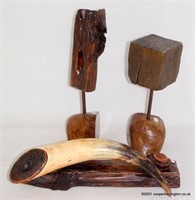 Modern Art and Driftwood Natural Sculptures