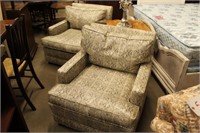PAIR OF FAUX SNAKESKIN CLUB CHAIRS