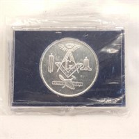 1 Oz 999 Silver Front Royal Mason Medal
