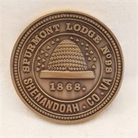 Masonic Token Shenandoah County VA