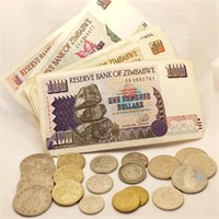 Foreign Money - Zimbabwe, Swiss Etc