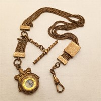 Watch Chain w/ Compass Fob