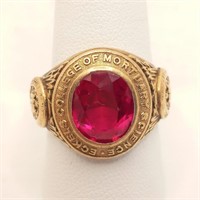 10K College Ring w/ Ruby